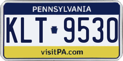 PA license plate KLT9530