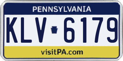 PA license plate KLV6179