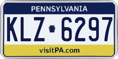 PA license plate KLZ6297