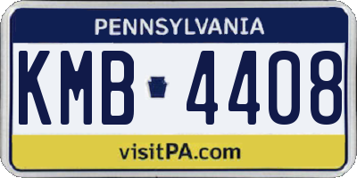 PA license plate KMB4408