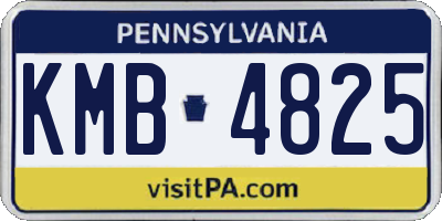 PA license plate KMB4825
