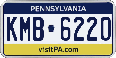 PA license plate KMB6220