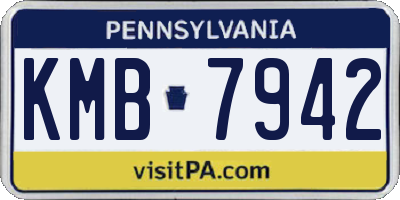 PA license plate KMB7942