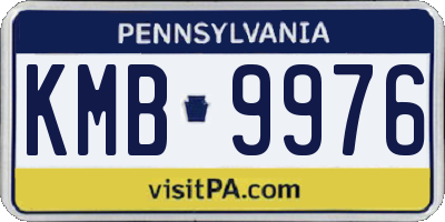 PA license plate KMB9976