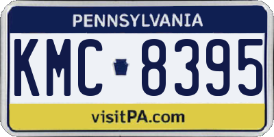PA license plate KMC8395