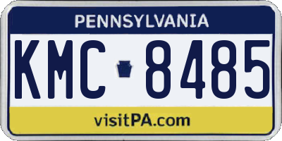 PA license plate KMC8485