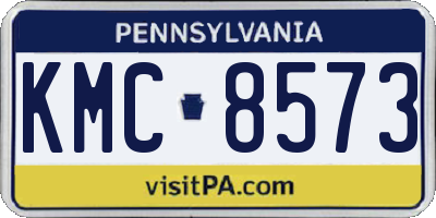 PA license plate KMC8573