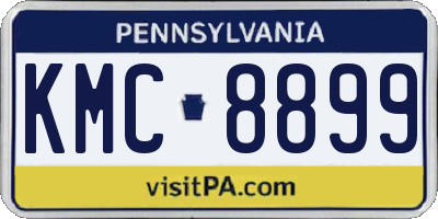PA license plate KMC8899
