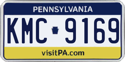 PA license plate KMC9169