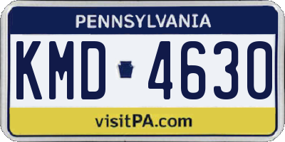 PA license plate KMD4630