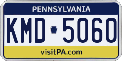 PA license plate KMD5060