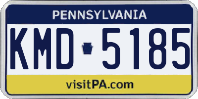 PA license plate KMD5185