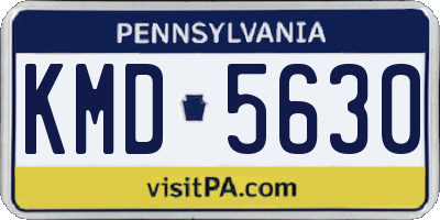 PA license plate KMD5630