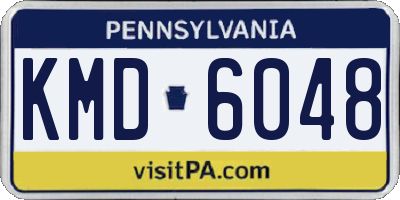 PA license plate KMD6048