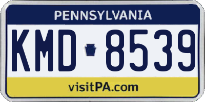 PA license plate KMD8539