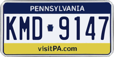 PA license plate KMD9147