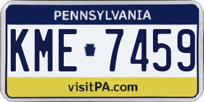 PA license plate KME7459