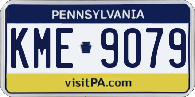 PA license plate KME9079