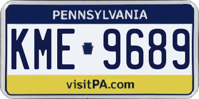 PA license plate KME9689