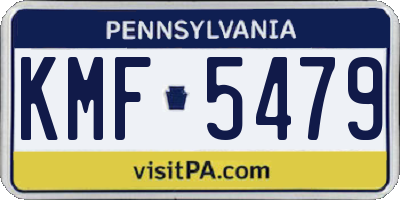 PA license plate KMF5479