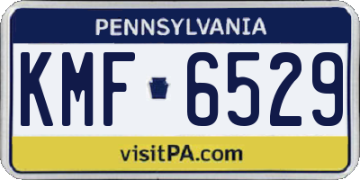 PA license plate KMF6529