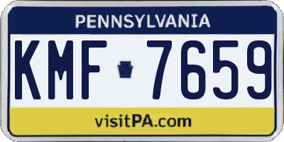 PA license plate KMF7659