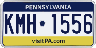 PA license plate KMH1556