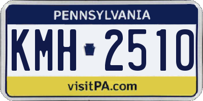 PA license plate KMH2510