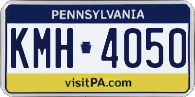 PA license plate KMH4050