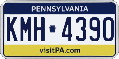 PA license plate KMH4390