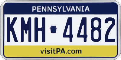 PA license plate KMH4482