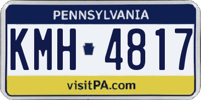 PA license plate KMH4817