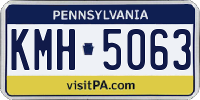PA license plate KMH5063