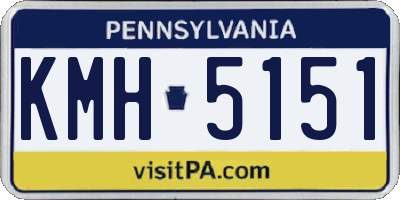 PA license plate KMH5151