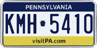 PA license plate KMH5410