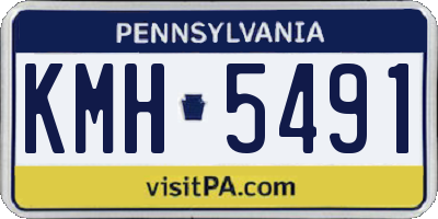 PA license plate KMH5491