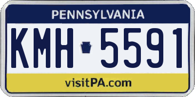 PA license plate KMH5591