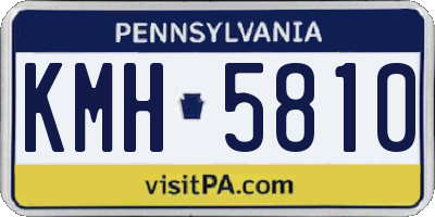 PA license plate KMH5810