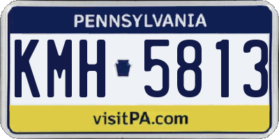 PA license plate KMH5813