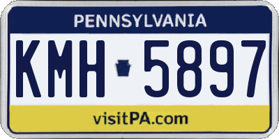 PA license plate KMH5897