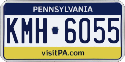 PA license plate KMH6055