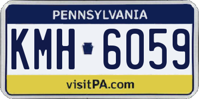 PA license plate KMH6059
