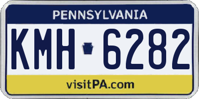 PA license plate KMH6282