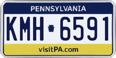 PA license plate KMH6591