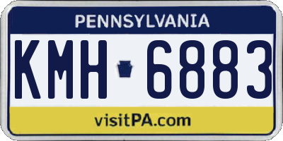 PA license plate KMH6883