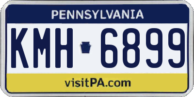 PA license plate KMH6899
