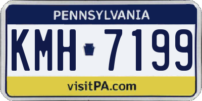PA license plate KMH7199