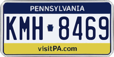 PA license plate KMH8469