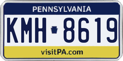 PA license plate KMH8619