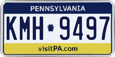 PA license plate KMH9497